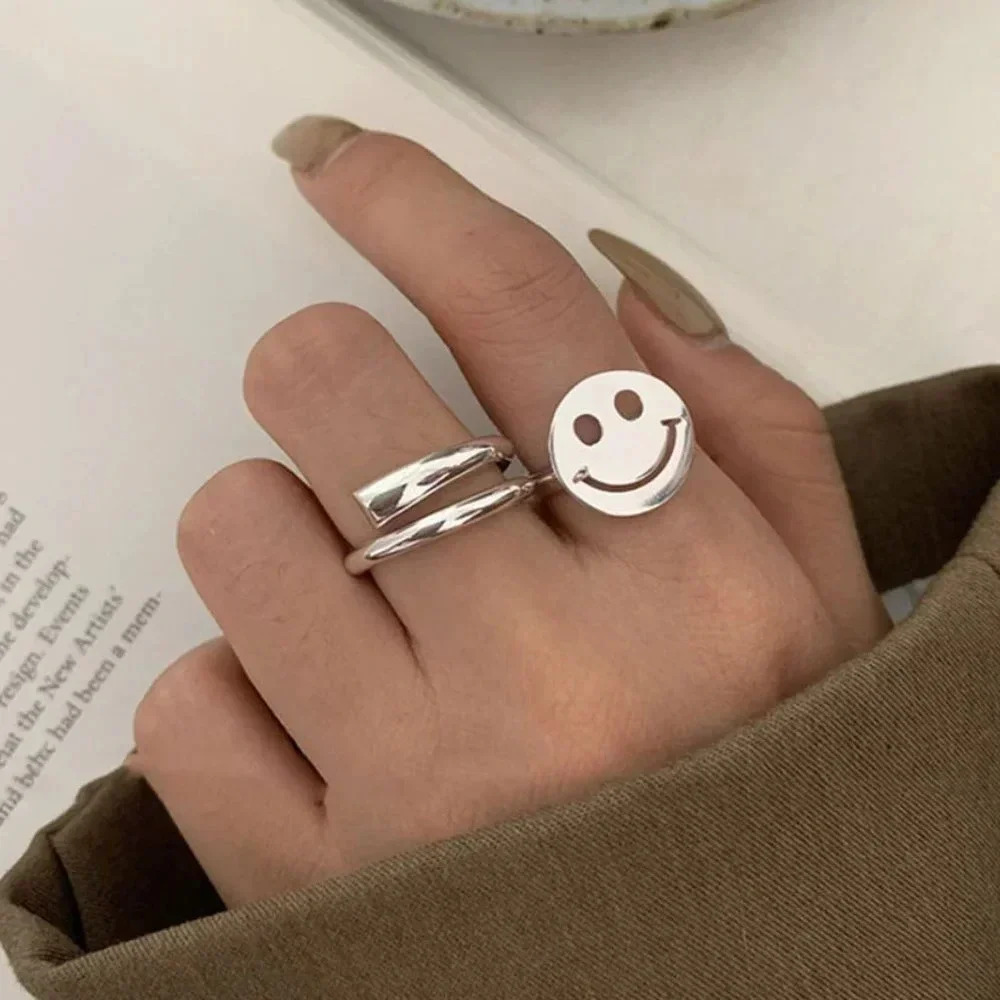 Minimalist 925 Sterling Silver Wrap Twist Ring Dainty Geometric Silver Ring